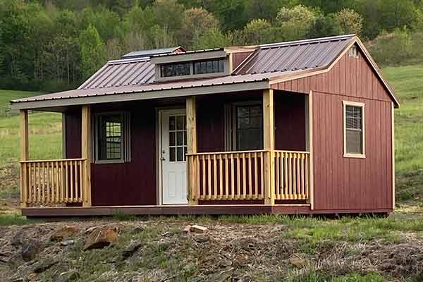 Front porch with plenty of room to sit and rock